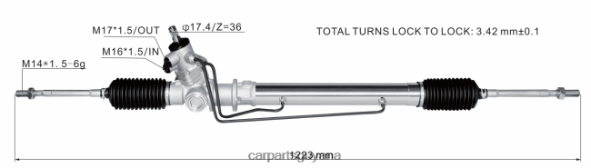 car parts Guyana V8D68H2811 Power Steering Rack 44504-87601-000 DAIHATSU