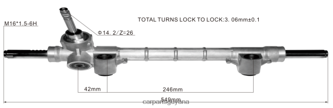 royal link auto parts Guyana V8D68H2799 Power Steering Rack 52044921 52044919 520449190 FIAT