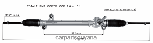 car parts for sale in Guyana V8D68H2664 Power Steering Rack JX6C-3A500-AD FORD