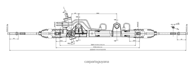 car parts store in Guyana V8D68H2663 Power Steering Rack 96FB-3200-AH FORD