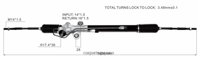auto supply Guyana V8D68H2526 Power Steering Rack 53601-TK8-A01 HONDA