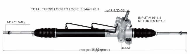 car parts Guyana V8D68H2541 Power Steering Rack 53601-SLJ-053 53601-SLJ-013 HONDA