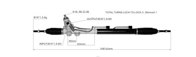 car parts Guyana V8D68H2771 Power Steering Rack 57700-5K100 57700-3K230 57700-3k220 HYUNDAI/KIA