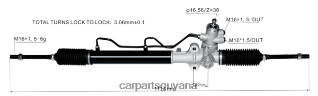 car parts for sale in Guyana V8D68H2774 Power Steering Rack 57700-1F890 HYUNDAI/KIA
