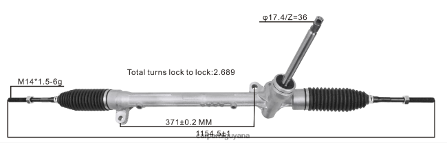 auto parts wholesale near me V8D68H2630 Power Steering Rack DB2P32110B MAZDA