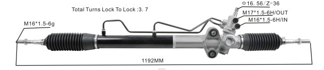 car parts for sale in Guyana V8D68H2544 Power Steering Rack MR374892 MR554233 MITSUBISHI