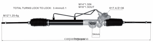 auto parts Guyana V8D68H2595 Power Steering Rack 49001-WD001 NISSAN