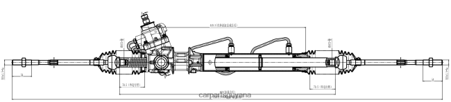 car parts Guyana V8D68H2581 Power Steering Rack 49200-44U05 NISSAN