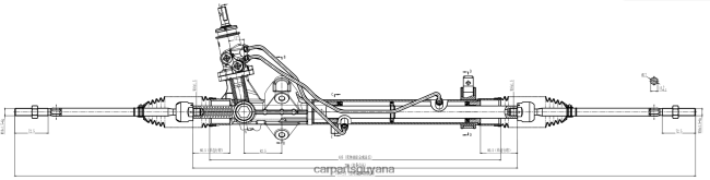 auto parts Guyana V8D68H2845 Power Steering Rack A21R23-3400014 GAZ
