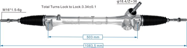auto parts store in Guyana V8D68H2497 Power Steering Rack 45510-58060 TOYOTA