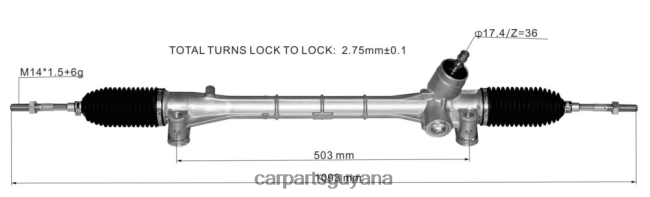 auto supply Guyana V8D68H2476 Power Steering Rack 45510-47060 TOYOTA