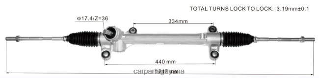 car accessories Guyana V8D68H2442 Power Steering Rack 45510-02490 TOYOTA