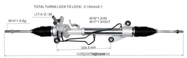 car parts store in Guyana V8D68H2473 Power Steering Rack 44200-13021 44250-02170 TOYOTA